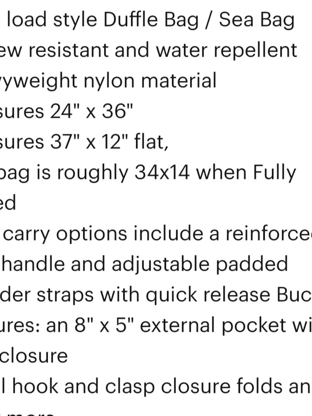 Olive Green Men's Duffel Backpack - Classic Military Style